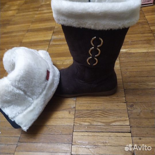 Сапоги женские натуральная кожа зима39ра