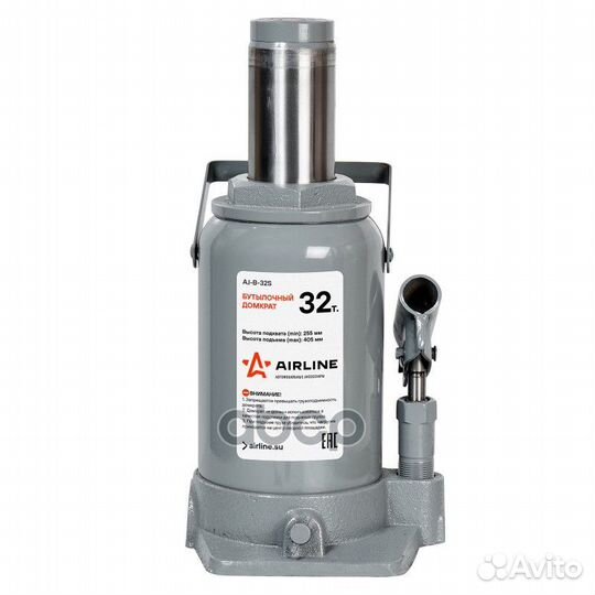 Домкрат бутылочный 32т S (MIN - 285 мм, MAX - 4