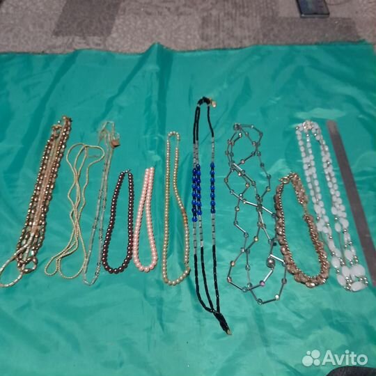 Бусы винтаж Чехия стекло 3