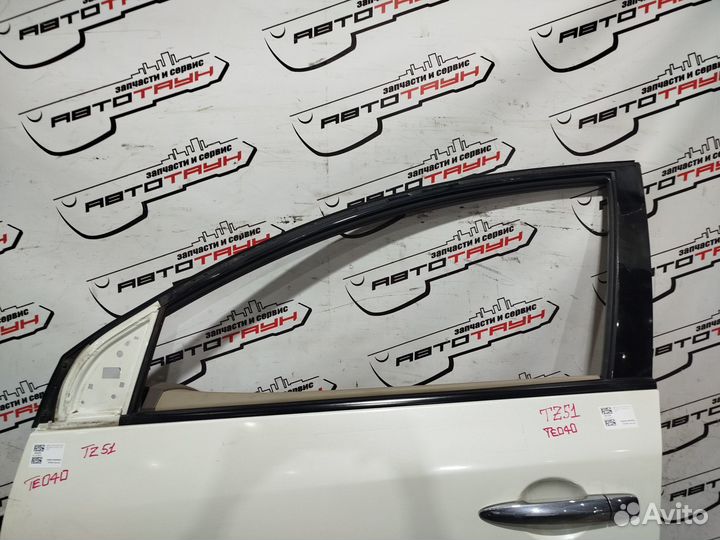 Дверь nissan murano PNZ51 TNZ51 TZ51 передняя левая белый, QX1 TE040