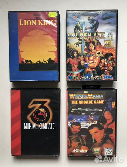 Картриджи Sega Сега Мега Драйв 90-00 гг Биг Боксы