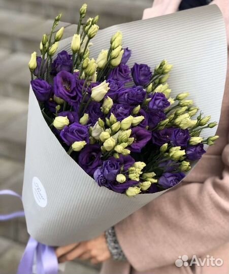 Эустома,букет эустом, доставка цветы липецк