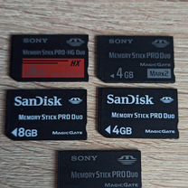 Карта памяти Sony memory stick pro duo