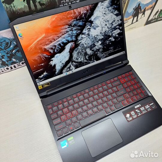 Игровой ноутбук Acer nitro/i5-11th/GTX1650/8GB/SSD