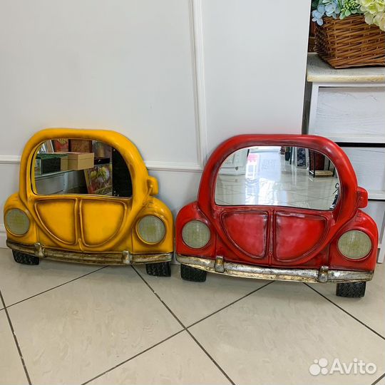 Интерьерный декор зеркало машина