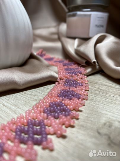 Колье из бисера. Ручная работа