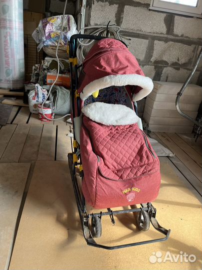 Детские санки коляска nika kids