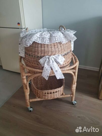 Люлька колыбель плетеная из лозы