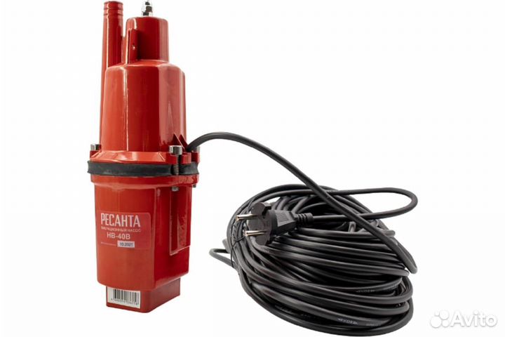 Вибрационный насос 40м верхний забор воды