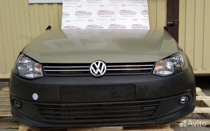 Бампер передний volkswagen polo 2009-2015