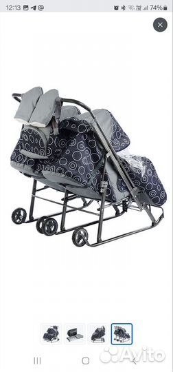 Детские санки для двойни