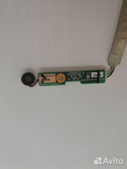 Шлейф с платой микрофона для Sony VGN-CR