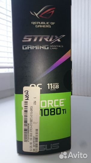 Видеокарта Asus Strix GTX 1080ti -11GB