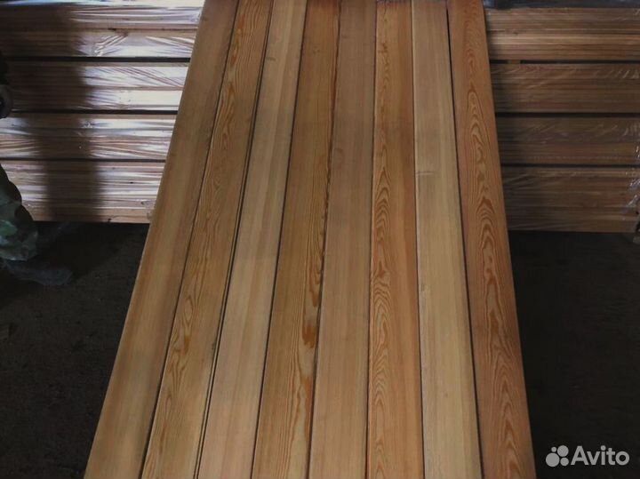 Строганная лиственница: доски 45x130 мм, для стаби