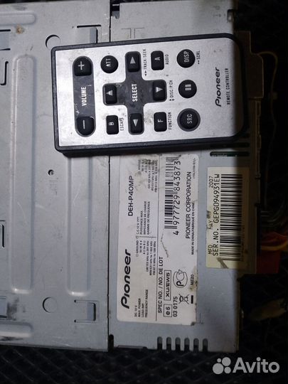 Магнитола pioneer