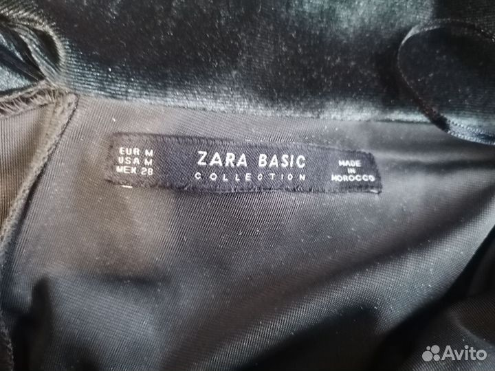 Платье вечернее zara бархатное