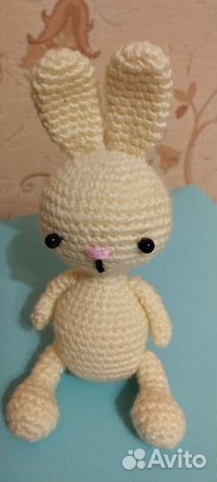 Мягкая игрушка заяц ручной работы