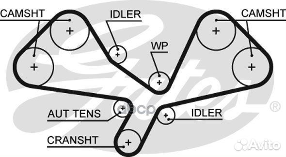 Рем.к-кт грм Audi A4/A6 3.0i 01-06 K015605XS