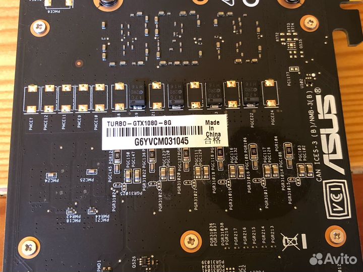 Видеокарта asus GeForce GTX 1080 8Gb Turbo