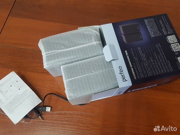 Колонки «cabinet» 2.0, мощность 2х3 Вт (RMS), бук