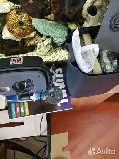 Филтр внешний для аквариума, fluval 305. новый