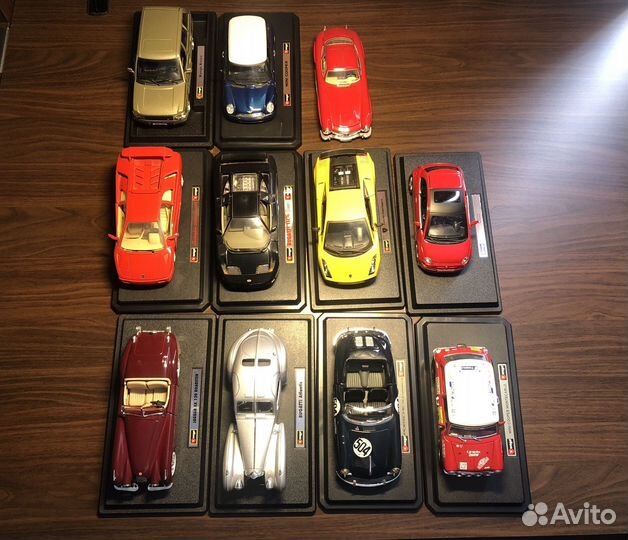 Коллекция 1/24 Bburago 11 штук