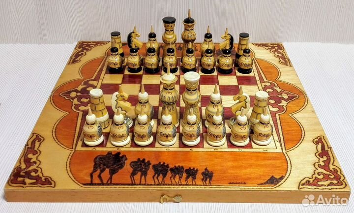 Шахматы СССР Деревянные Восточные Винтажные 1970 г