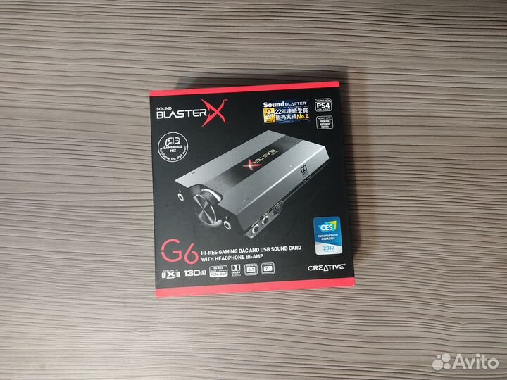 Внешняя звуковая карта Creative Sound Blaster G6