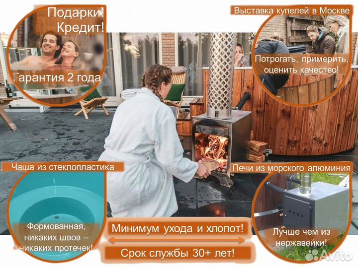 Купель с подогревом, массажем и подсветкой G0883B