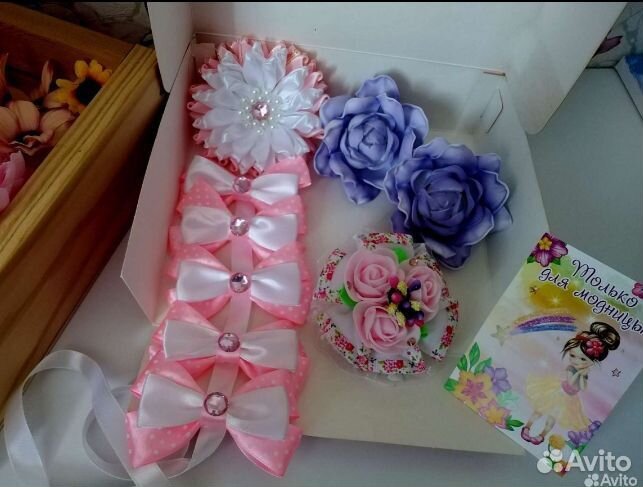 Бантики для девочек ручной работы