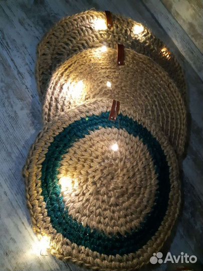 Сервировочная салфетка из джута