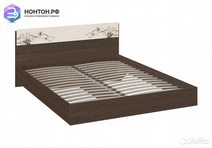 Кровать Мишель 1.6 м венге цаво / дуб белфорт с ри