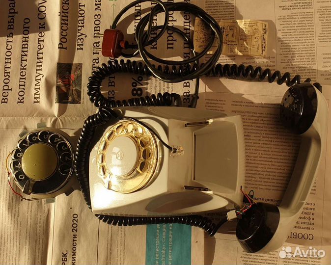 Телефон дисковый СССР и аксессуар в подарок