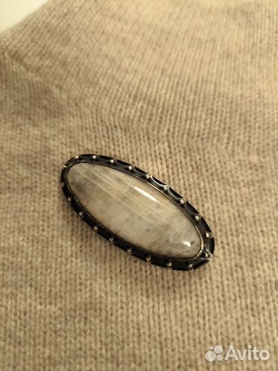 Брошь серебро 875 проба СССР