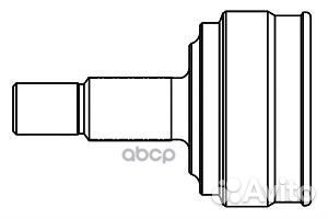 ШРУС peugeot 206 1.4-1.9D 98- нар. +ABS 810056 GSP