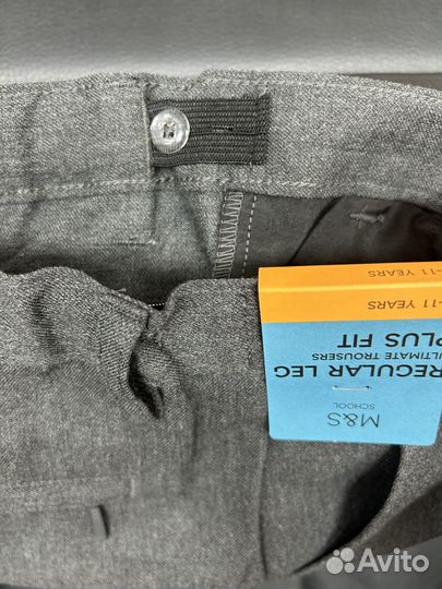 Брюки школьные Marks&Spenser серые 140