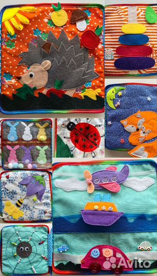 Развивающие книги из фетра