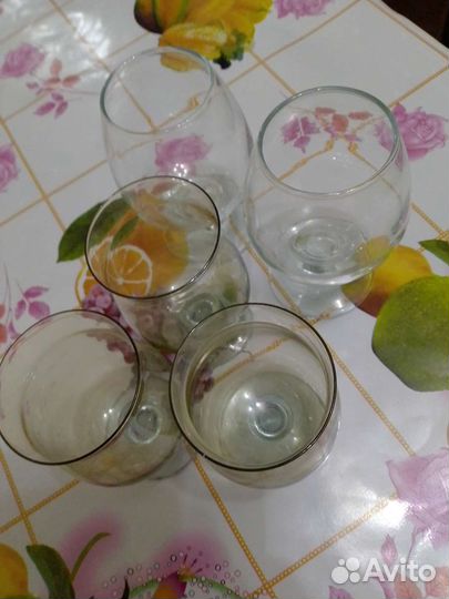 Фужеры цветное стекло ссср,бокалы