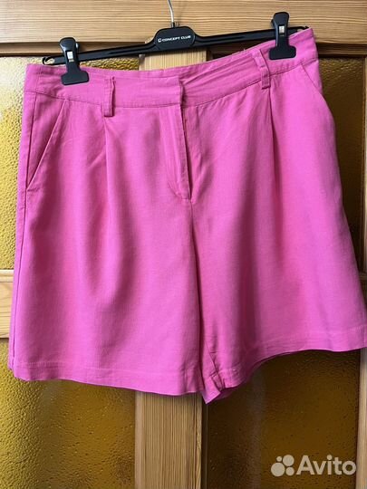Шорты жен, лен, немного б/у, р-р48-50