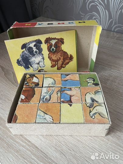 Кубики деревянные СССР