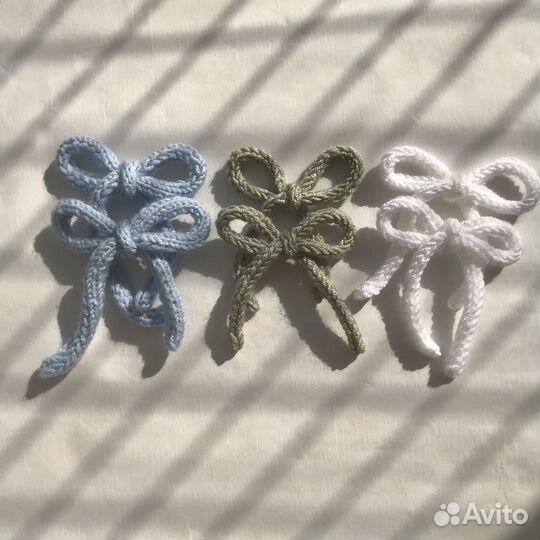 Вязаные бантики pinterest