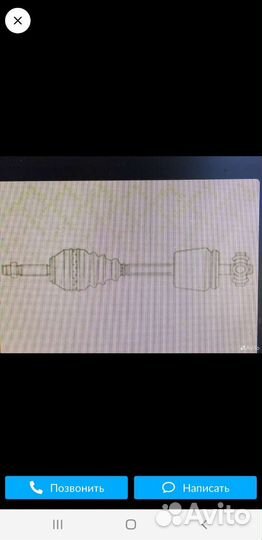 Привод левый renault logan 1