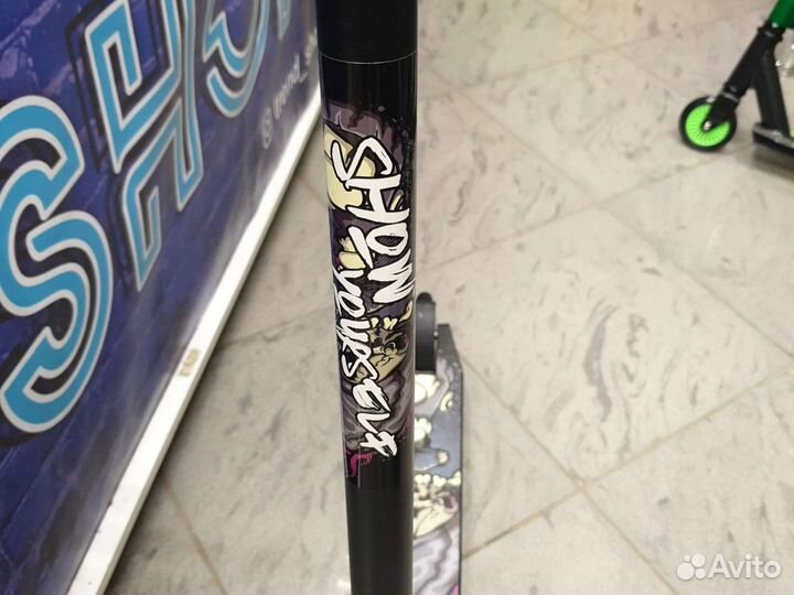 Трюковой самокат новый чёрный