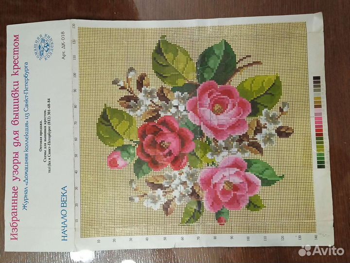 Цветная схема вышивки крестом