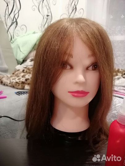 Болванка с натуральными волосами