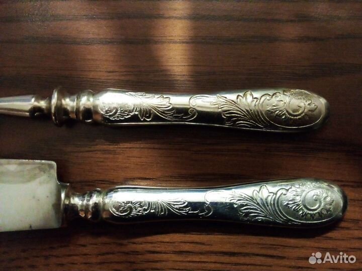 Столовые приборы нож вилка Павловская артель 1923г