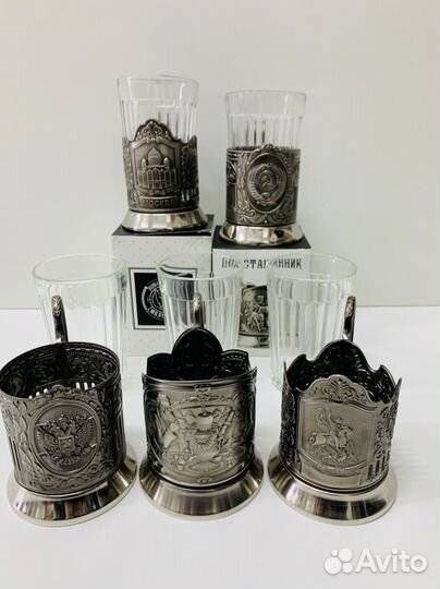 Подстаканник мельхиоровый