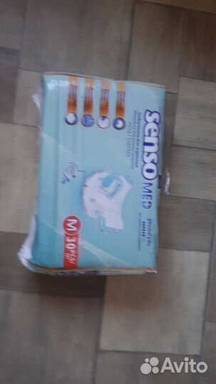 Памперсы для взрослых размер m по 30 штук