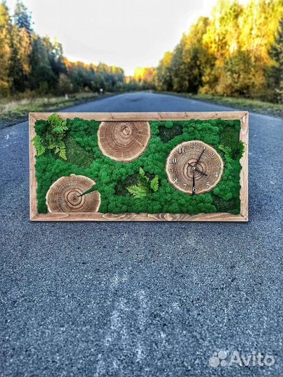 Картина со стабилизированным мхом