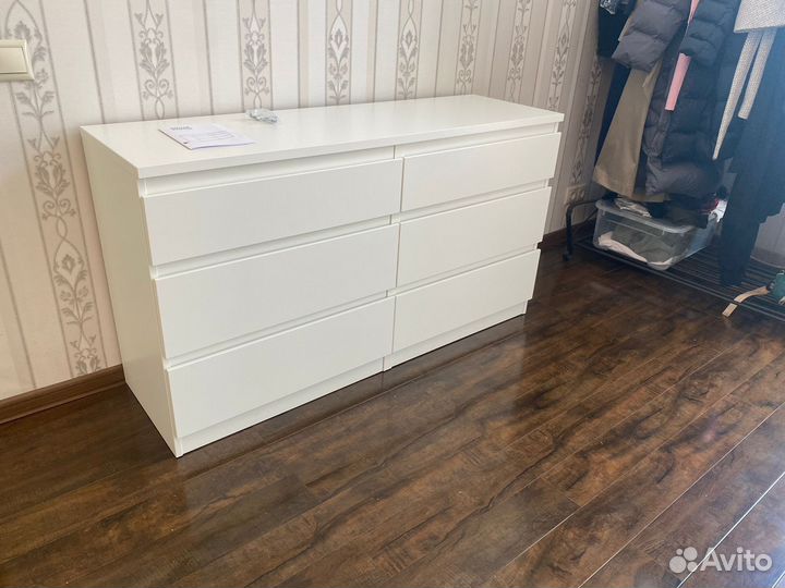 Комод кастр IKEA 6 ящиков